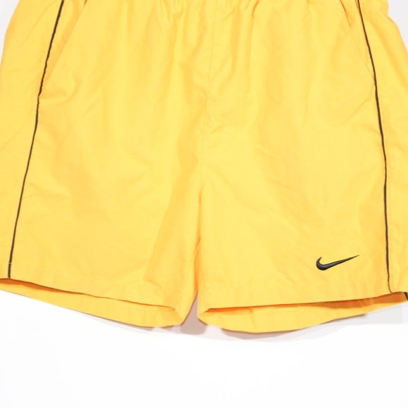 Vintage Nike Shorts XL 38-40" Yellow 1990's 90s Inner Mesh Sports Gym Beach Mens - Picture 6 of 10